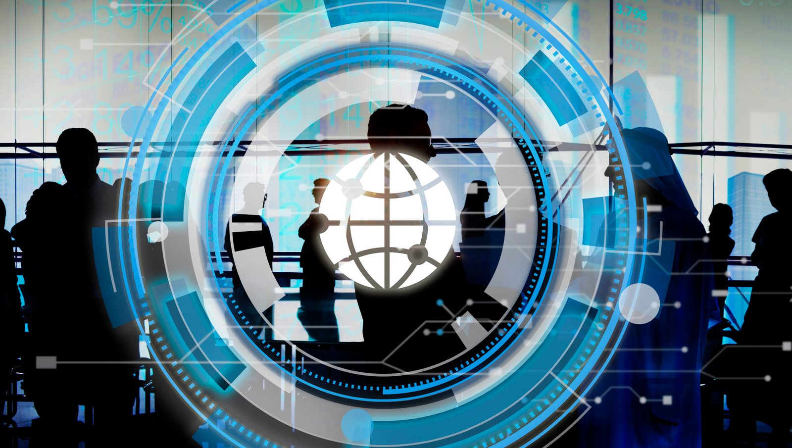 A graphic showing different modules connecting together